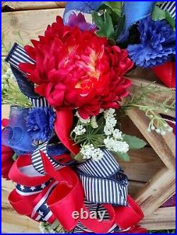 Patriotic Wreath, Memorial Day Wreath, Veterans Wreath, 4th of July Wreath