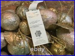 Pier 1 Imports 19 Easter Gold Glitter Capiz Eggs Wreath Spring Rare NWT