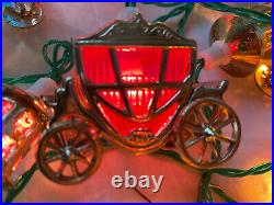 Pifco Vintage 19 Cinderella Carriage Lantern Strung Christmas Tree Lights Kitsch