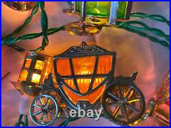 Pifco Vintage 19 Cinderella Carriage Lantern Strung Christmas Tree Lights Kitsch
