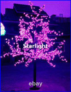 Pink 6.5ft/2m LED Cherry Blossom Tree 864 LEDs Home Wedding Party Outdoor Decor