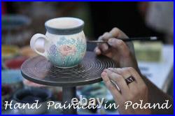 Polish Pottery Book Stand 9 Ceramika Artystyczna Lucky Ladybug UNIKAT
