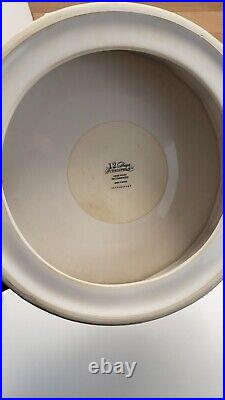 Pottery Barn 12 Days of Christmas Drummer Boy Stoneware Cake Stand Drumming