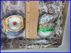 Pottery Barn 12 Days of Christmas Mercury Glass Ornaments READ, 7 BROKEN