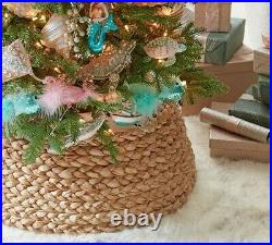 Pottery Barn Beachcomber Seagrass Basket Christmas Tree Collar Basket