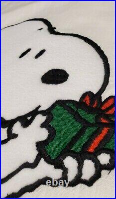 Pottery Barn Peanuts Kids Snoopy gift Woodstock Holiday Pillow Cover Valentine's