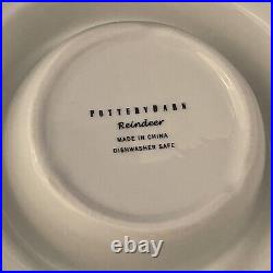 Pottery Barn REINDEER XL CHIP AND DIP Serving Platter (Round 15 diameter)