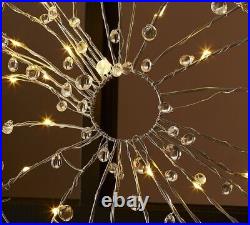 Pottery Barn Spider Web Halloween Crystal Lit Decor Fall Autumn Ghost Witch