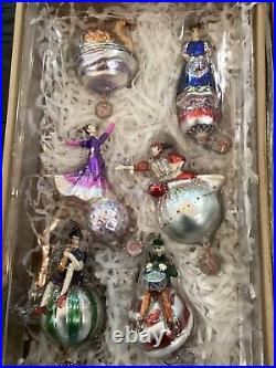 Pottery Barn Twelve Days of Christmas Mercury Glass Ornaments SET OF 12 NEW