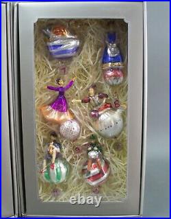 Pottery Barn Twelve Days of Christmas Mercury Glass Ornaments Set Of 12 New