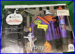 PreLit 12FT Halloween Airblown Inflatable Haunted House Halloween Decorations