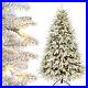 Pre_Lit_Artificial_Christmas_Tree_with_Flocked_Snow_260_LED_Holiday_Xmas_Decor_01_yo