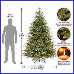 Pre-Lit'Feel Real' Artificial Full Christmas Tree, Green, Frasier 7.5 ft