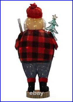 Prelit 48inch Lumberjack Santa Outdoor Christmas Decor