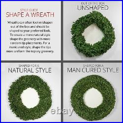 Prelit LED Heavy Duty Outdoor Artificial Christmas Wreaths 2'-4' Sizes