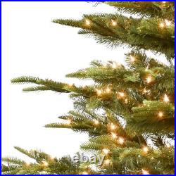 Puleo International 6.5 Foot Pre-Lit Aspen Fir Artificial Christmas Tree with