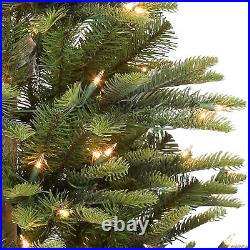 Puleo International 7.5 Ft Aspen Green Fir Prelit Christmas Tree with Metal Stand