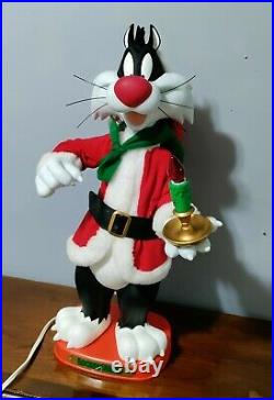 RARE 22 Looney Tunes Sylvester Cat Motionette Animated Christmas 1997