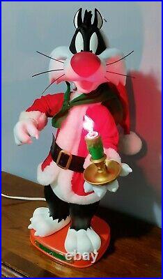 RARE 22 Looney Tunes Sylvester Cat Motionette Animated Christmas 1997