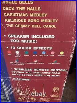 RARE Gemmy The Incredible Holiday Light Show Christmas Tree Trio COMPLETE Works