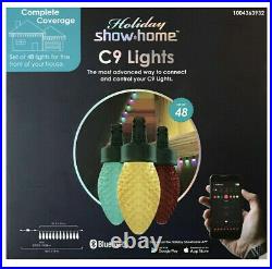 RARE Holiday Show. Home Set of 48 C9 LED Christmas Lights Multicolor Bluetooth
