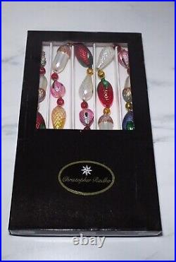RARE Retired CHRISTOPHER RADKO Nuts & Berries Glass Christmas Garland 6ft