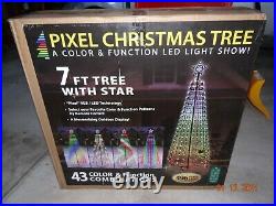 RGB LED 7' Light Show Pixel Christmas Tree with Remote & Timer light show NEW NIB