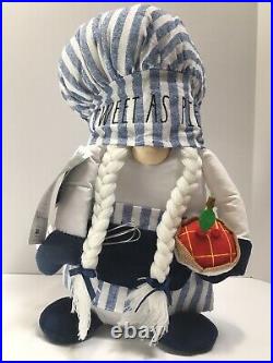 Rae Dunn Gnomes Chef 2 PC Lot Jam And Pie Weighted Plush