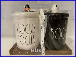 Rae Dunn Halloween Hocus Pocus & Boo Canister Set