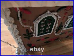 Rare Giant YULESCAPES Vintage Blow Mold Foam Gingerbread House Christmas Decor