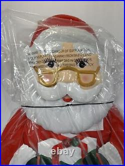 Rare Mr Christmas 39 Merry Christmas Yard Retro Vintage Style Metal Light Santa