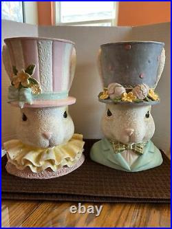Raz Imports Resin Easter Bunny Decorative Head Planters