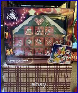 Retired Brand New Box Disney Store Holiday Advent Calendar Wood Mickey/friends