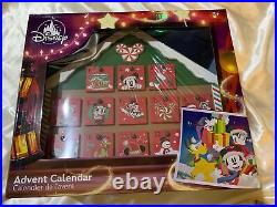 Retired Brand New Box Disney Store Holiday Advent Calendar Wood Mickey/friends
