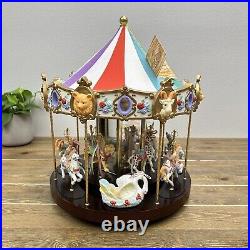 Rocky Mountain Gift Exchange Vintage 1990's Musical Carousel Merry-Go-Round