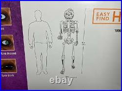 Rotten Patch 6 ft Posable Pumpkin Skeleton LCD Life Eyes Halloween Yard Home