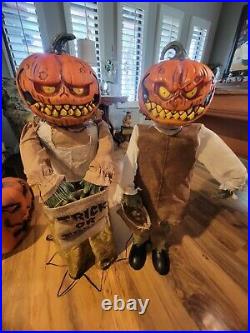 Rotten Patch Pumpkin Twins, Animated Home Depot Halloween Decor! Hard to Find