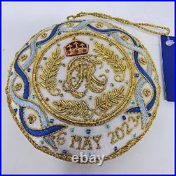 Royal Collection Trust King Charles III Coronation White Ornament Roundel 2023
