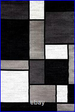 Rugshop Contemporary Modern Boxes Runner Rug 2' x 10' Assorted Sizes, Colors