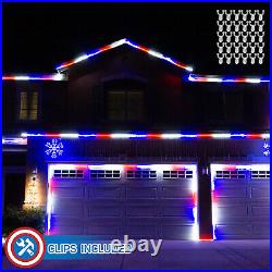 Russell Decor LED Rope lights 10-200ft Red White Blue Patriots Independence Day