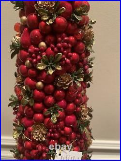 SALZBURG CREATIONS Red (1) 24 CHRISTMAS TREE NWT