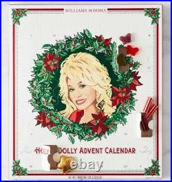 SEALED IN HAND Williams Sonoma Dolly Parton Holly Dolly Advent Calendar NIB
