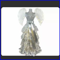 SILVER VIXEN Pre-Lit Angel Christmas Tree Dress Form 4' Winter Wonder Lane New