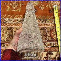 SIMON PEARCE Signed Sterling Pond Art Glass Tree 11 1/2 Inches