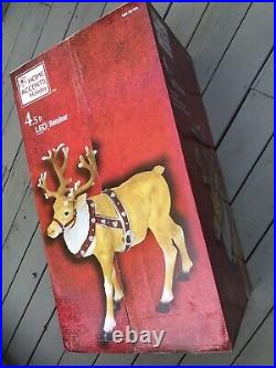 SOLD OUT! Home Accents Holiday 4.5ft LED Reindeer Christmas Outdoor Decoration