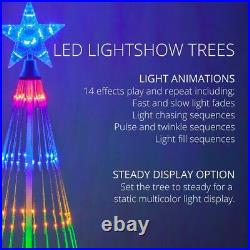 SPECIAL PRICE Wintergreen 9' Multicolor LED Animated Outdoor Lightshow Tree