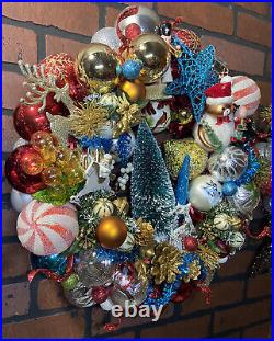 Sale! Handmade Christmas Ornament Wreath