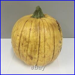 Salem Collection Large 9 Fall / Thanksgiving Resin Pumpkin Give Thanks