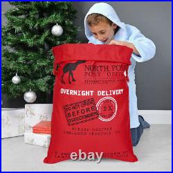 Santa Gift Sack Super Large Cotton Canvas Personalized Christmas Reindeer Bag US