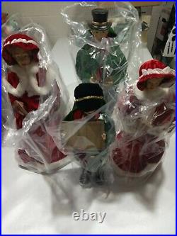 Santa's Workshop Dickens Carolers 15 to 18 inches tall Set Of 4 GallyHo
